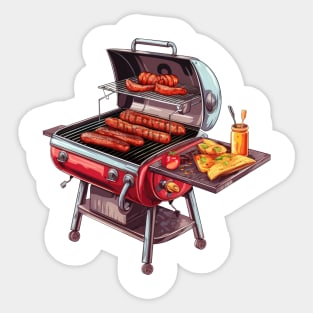 BBQ Grill Sticker